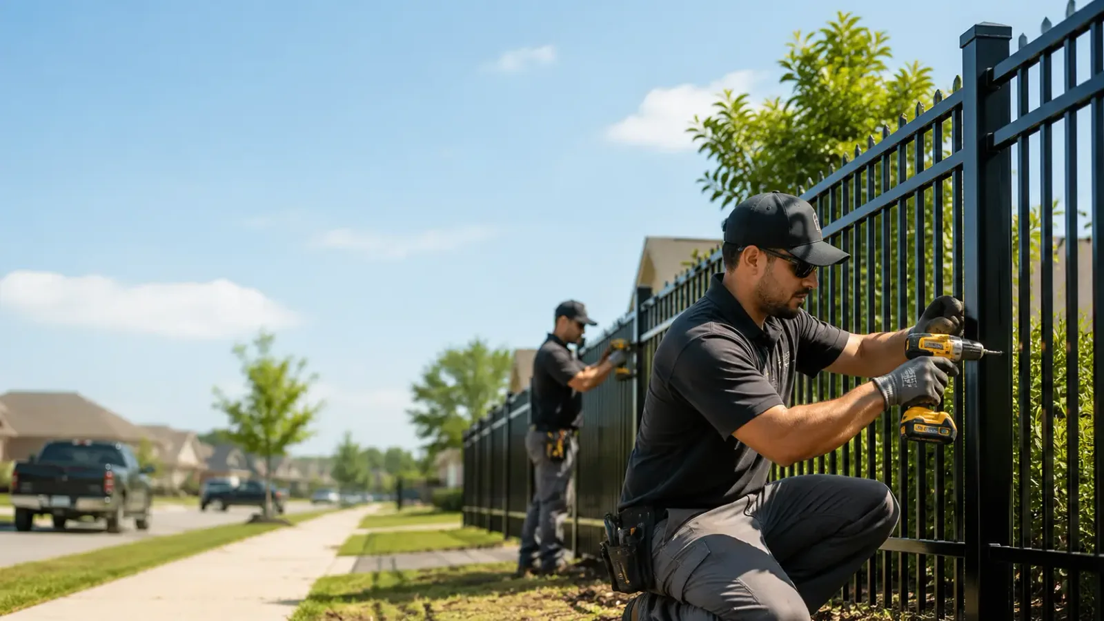 Metal Fence Installation in Maryville, IL